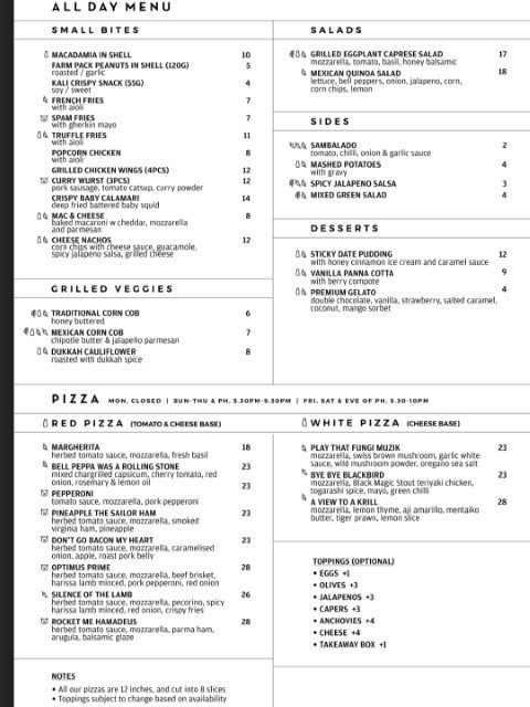 Little Island Brewing Company All Day Menu