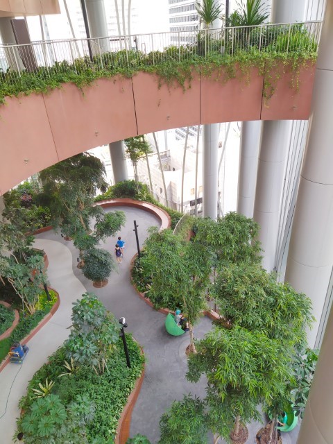 Green Oasis CapitaSpring - Looking downwards from the 20th Storey