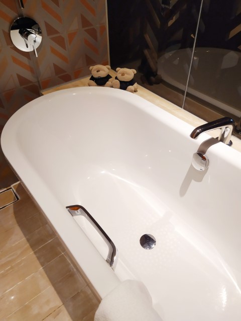 Large Bath Tub Club Room Oasia Hotel Downtown Review