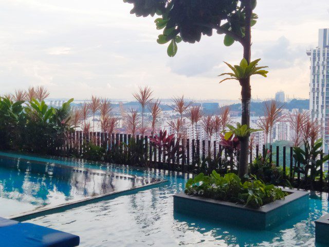 Sea Views from Club Floor Infinity Pool Oasia Hotel Downtown Review