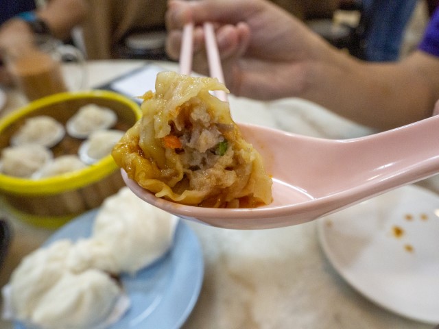Tasixi Hong Kong Dim Sum Buffet Review - Deep Fried Meat Rolls (Generous Ingredients)