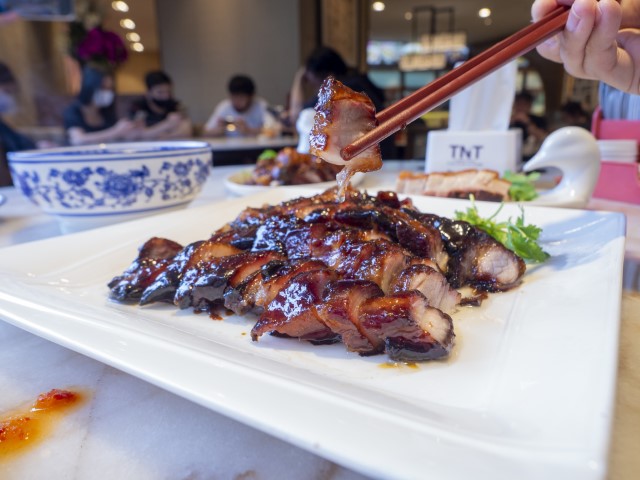 Meng Meng Roasted Duck - Close-Up of Honey Pork (55RM)