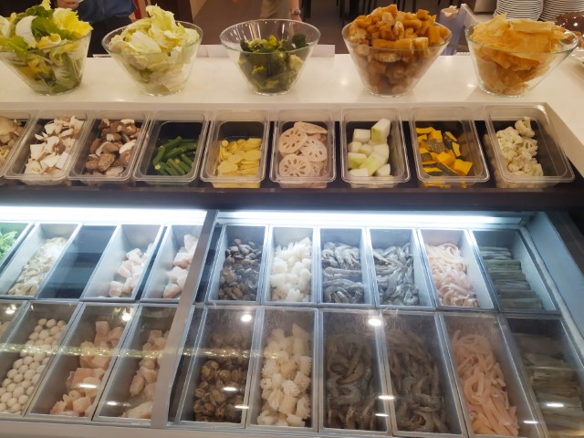 More ingredients including vegetables at Guoma Steamboat Buffet JB