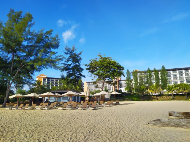 View of Westin Desaru from Desaru Beach