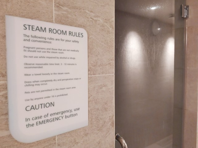 Steam Room Westin Desaru Heavenly Spa