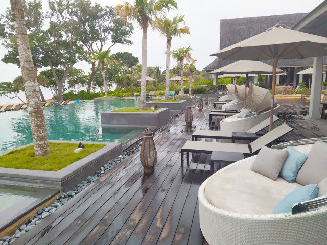 Comfortable seats at Anantara Desaru Infinity Pool