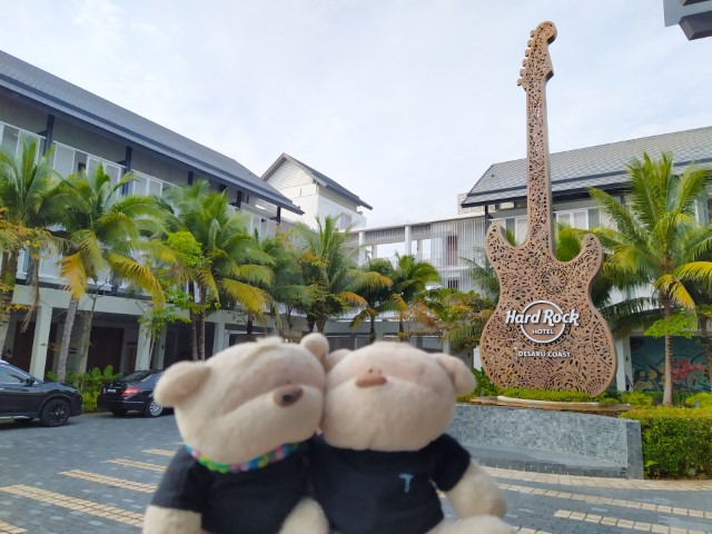 Iconic Hard Rock Guitar at Entrance of Hard Rock Hotel Desaru