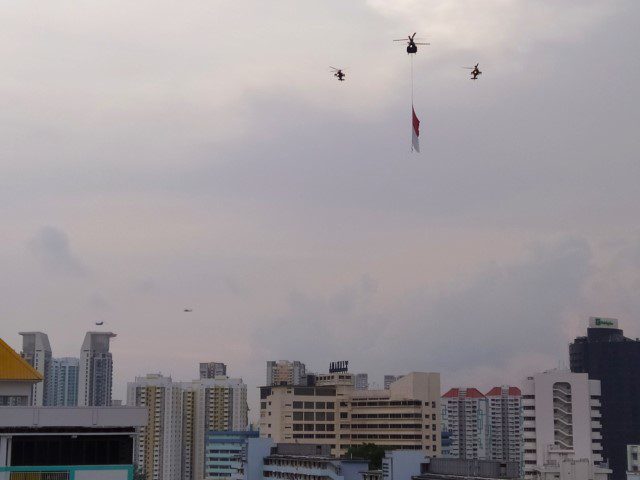 Fly-past overhead at Skiver Sky Bar