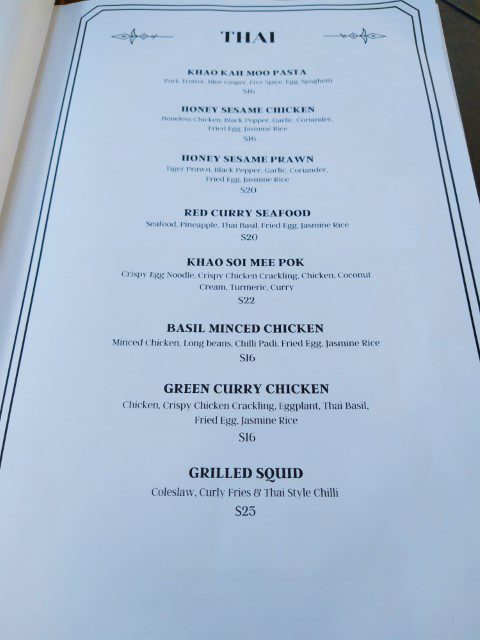 TAP @ Robertson Quay Food Menu 2