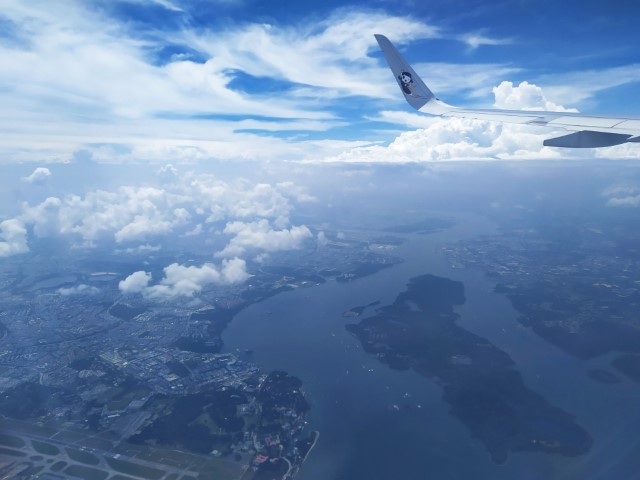 Departure from Singapore to Bangkok (Views after Take Off)