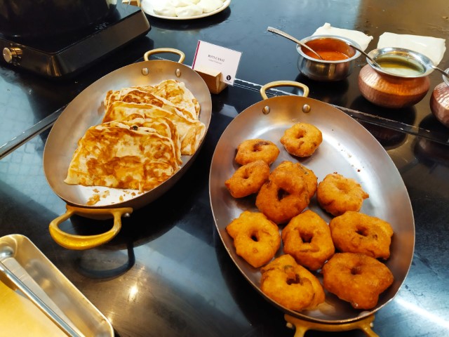 DoubleTree Resort Hilton Penang Breakfast at Makan Kitchen - Roti Canai and Vadai