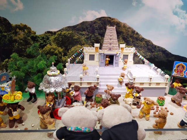 Indian Temple and Procession Diorama at TeddyVille Museum Batu Ferringhi