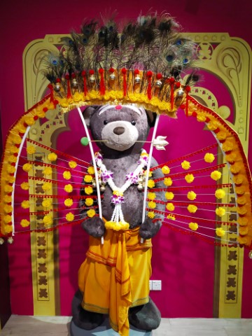 Full scale Thaipusam teddy bear at TeddyVille Museum Penang