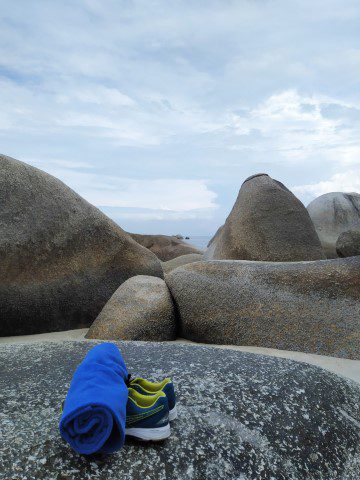 Beautiful "Elephant Rocks" at Batu Ferringhi Beach opposite DoubleTree Hilton Penang