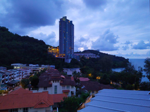 Sunset as seen from Balcony of DoubleTree Hilton Resort Penang