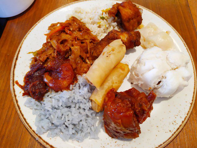 DoubleTree Resort Hilton Penang Breakfast Buffet - Blue Pea Rice and Fried Kway Teow