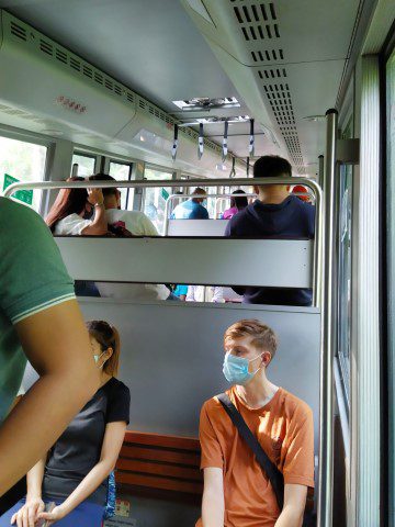 Inside Penang Hill Funicular Railway