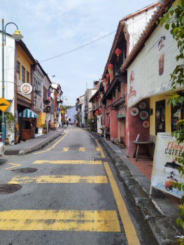 Heritage buildings along Penang Lane