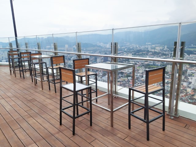 Bar Tables and Chairs at the 68th Floor of the Top Penang