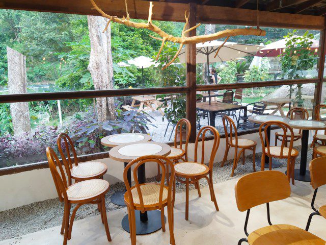 2 Acres Cafe Penang indoor seating with a view