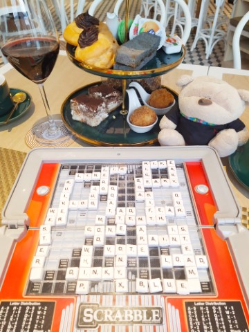 Prestige Hotel Penang Afternoon Tea Review - With a game of scrabble