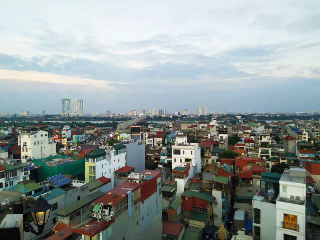 Moonlight Sky Bar views over Hanoi City