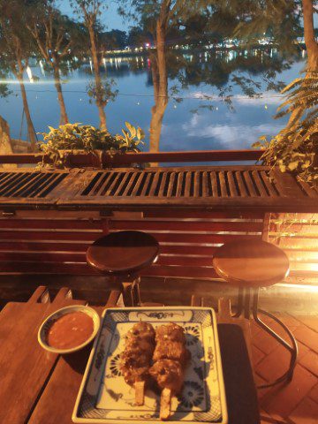 Pork Shashlik (80k) Standing Bar Hanoi 