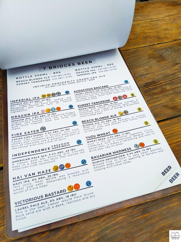 7 Bridges Brewing Company Menu - Craft Beers