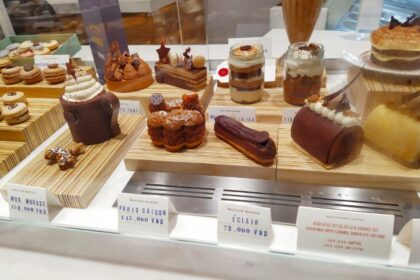 Check out the pastries, especially the Mug Mousse from Maison Marou Hanoi