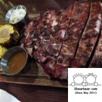 Hanoi Cider House - 24 hr Slow Cooked Ribs (1/2 Rack) with gold mustard BBQ , flatbread and corn (340k VND)