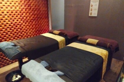 Massage beds at La Belle Vie Spa Massage Hanoi