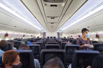 SQ Airbus A350 3-3-3 Seat Configuration from Hanoi to Singapore by Singapore Airlines