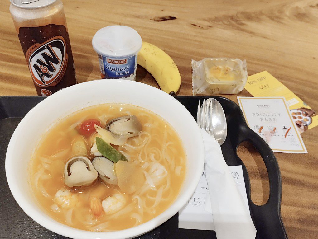 Changi Lounge Tom Yum Noodles