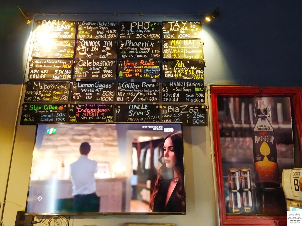 Craft Beers on tap at The Box Bar Hanoi (Formerly known as Furbrew)