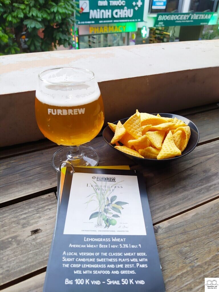 Lemongrass Wheat Beer The Box Bar Hanoi (formerly known as Furbrew Craft Beer)