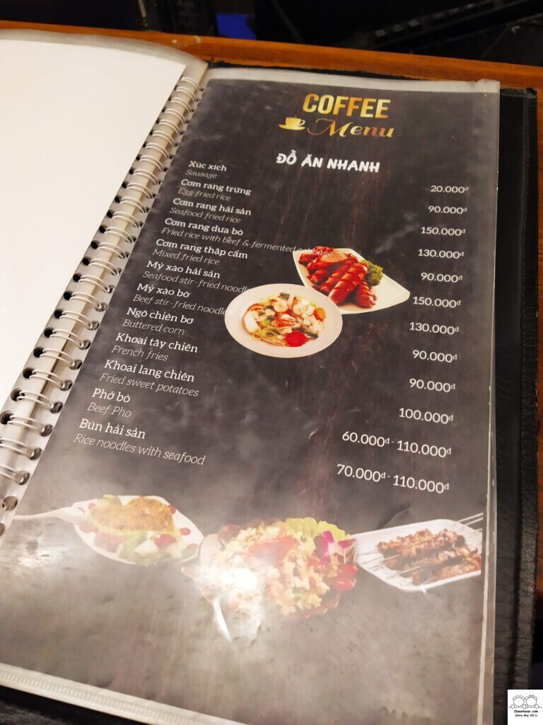 Cafe Thung Lũng Hoa Hanoi Flower Garden Food Menu