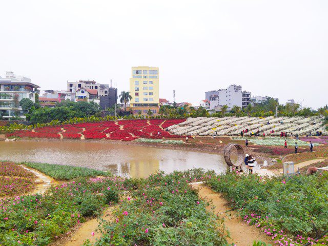 Cafe Thung Lũng Hoa Hanoi Flower Garden Lake within its premise