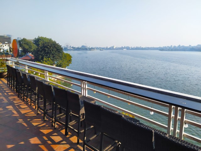 Views of West Lake (Tay Ho) from G Kims Coffee and Tea Hanoi