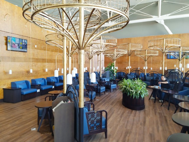 Spacious interior of Song Hong Business Lounge Hanoi International Airport