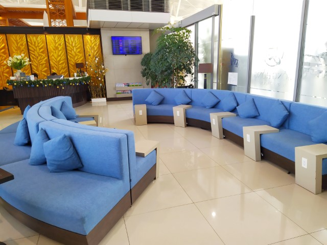 Different "zones" with different types of seats at Song Hong Business Lounge Hanoi