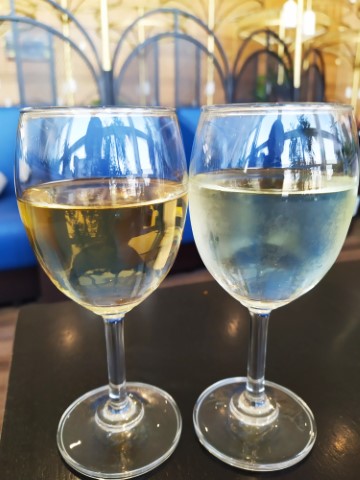 What we had at Song Hong Business Lounge Hanoi Noi Bai International Airport - White Wines