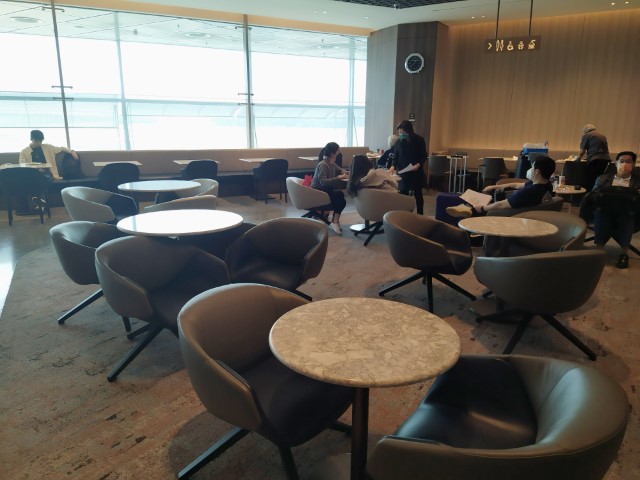 The Open Concept Area inside Business Class Lounge