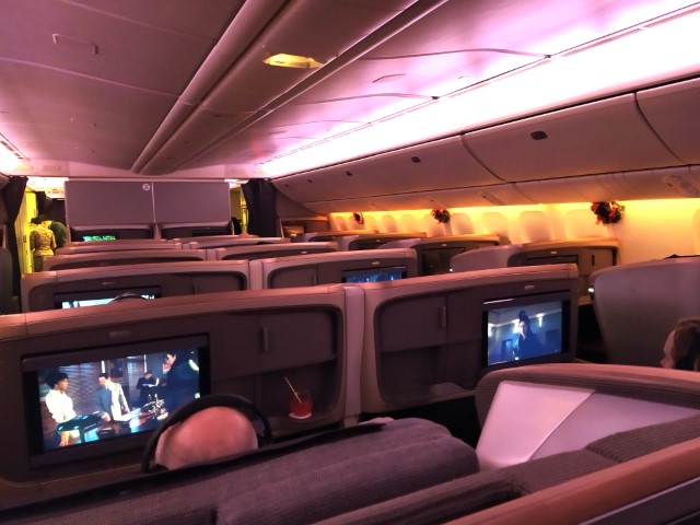 SQ Business Class from Singapore to Auckland on Airbus A380