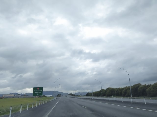 Driving towards Hobbiton Movie Set in New Zealand