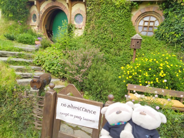 Home of Bilbo Baggins at the Shire of Hobbiton in New Zealand - No Admittance except on party business