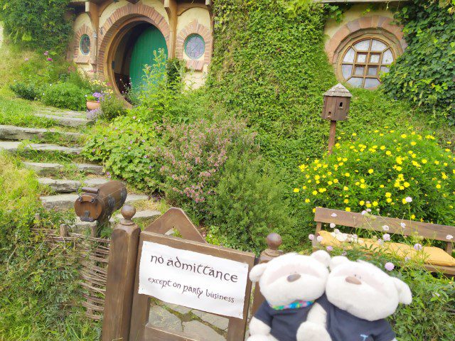 Home of Bilbo Baggins at the Shire of Hobbiton in New Zealand - No Admittance except on party business