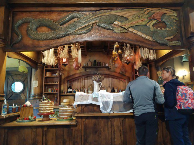 Authentic decorations inside the Green Dragon Inn at the Shire of Hobbiton in New Zealand