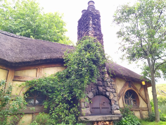 Facade of the Green Dragon Inn at Hobbiton The Shire