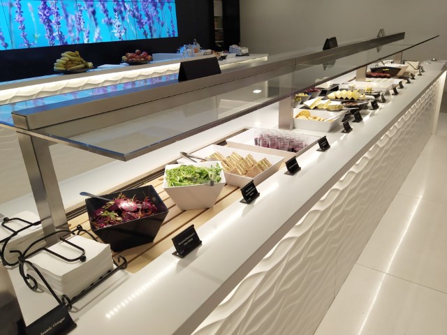 Air New Zealand Lounge Auckland Review - Salads and cold food selection