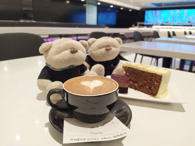 Air New Zealand Lounge Auckland Gourmet - Gourmet Coffee and Cake